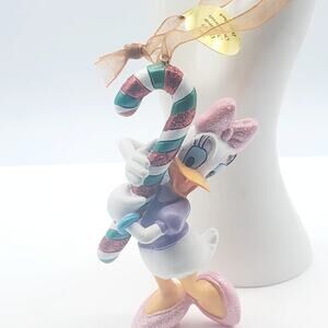 Disney Daisy Duck Christmas Ornament Candy Cane Danbury Mint Holiday Decor